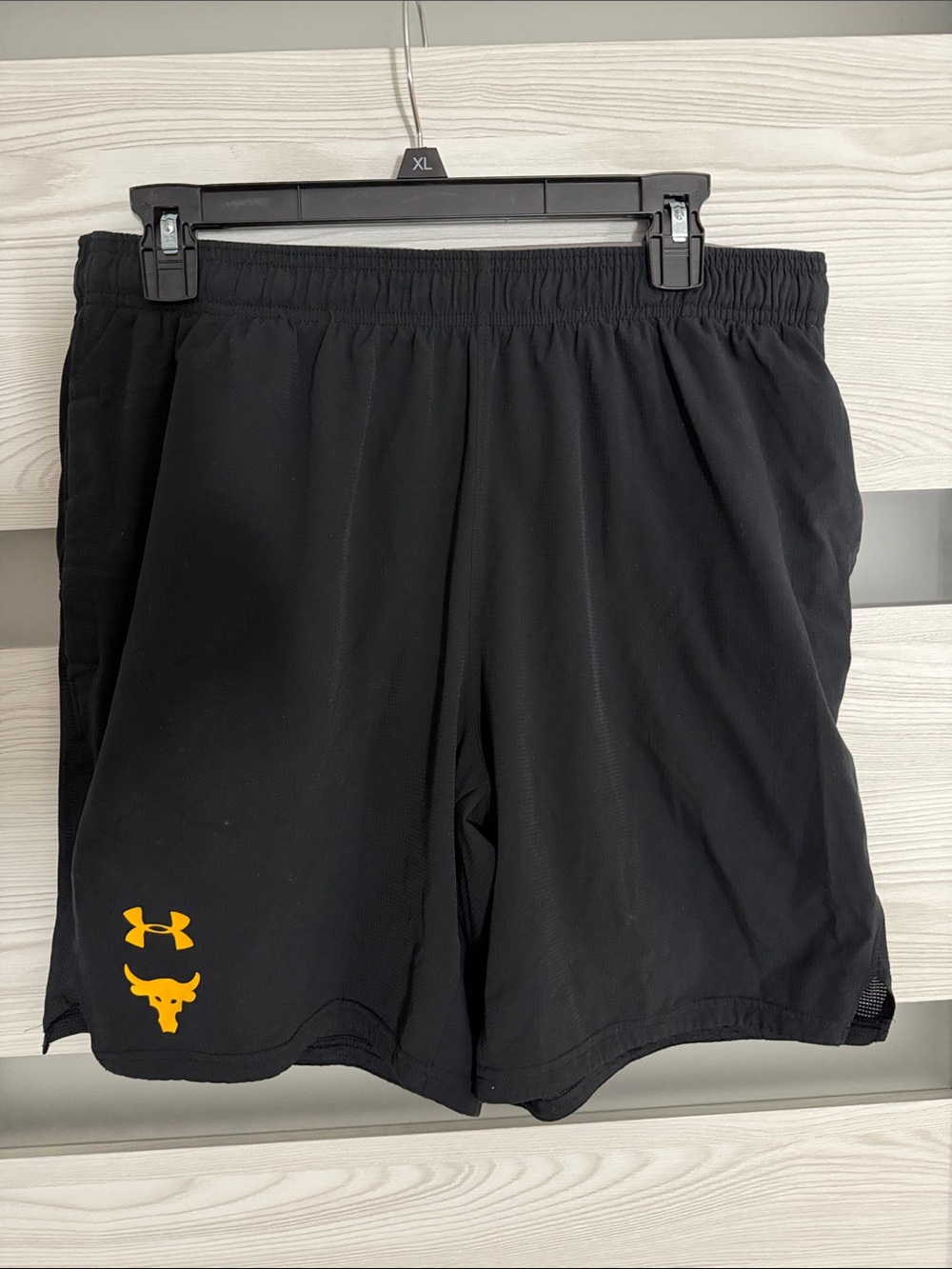 Under Armour Project Rock Men’s Black Fitted Athletic Shorts